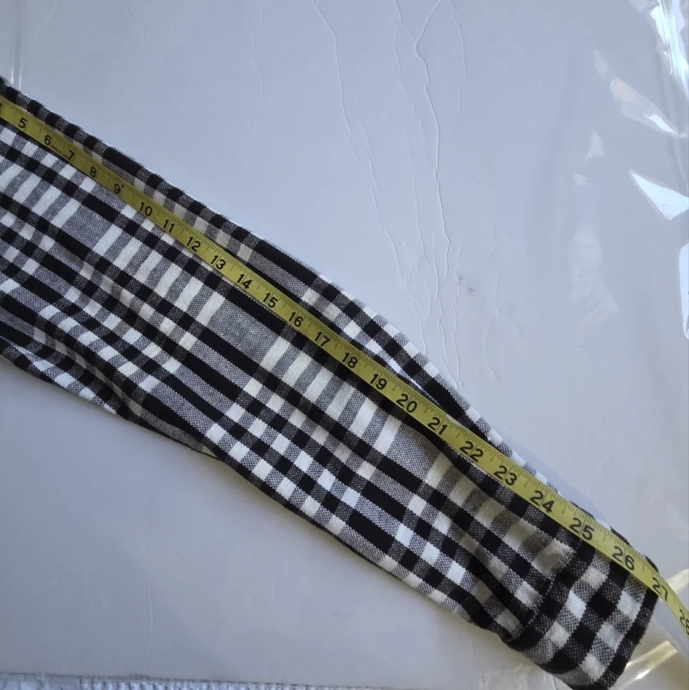 Men's Black and White Checkered Relaxed Shirt